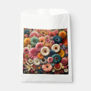 Elevate Your Space Colourful Gerbera Daisy Floral Favour Bag