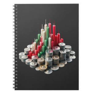 Elevate your space with trading-inspired art. 01 notebook