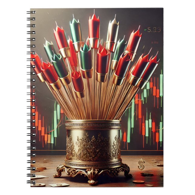 Elevate your space with trading-inspired art. 02 notebook (Front)