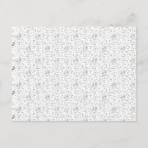 Elevate Your Space with White and Black Background Postcard