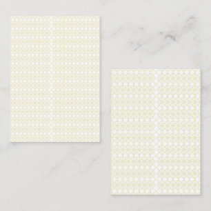 Elevate Your Space with White and Gold Geometric Business Card