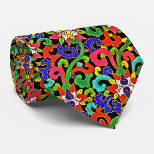 Elevate Your Style: Colorful Chinese Floral Tie