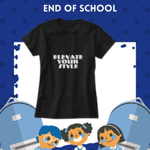  Elevate Your Style Personalised Typography Women  T-Shirt