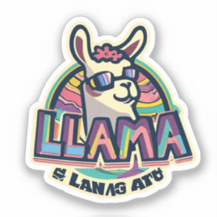 Elevate Your Style with Llama-Inspired Sticker Art
