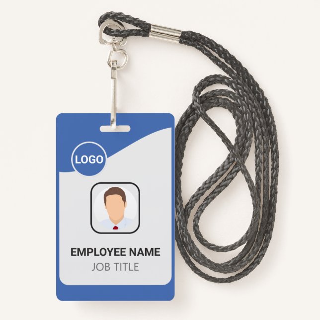 Elevate Your Team's Identity with Custom Employee  ID Badge (Front with Lanyard)