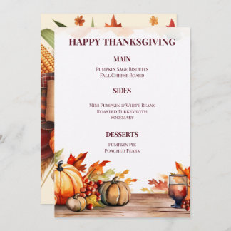 ELEVATE YOUR THANKSGIVING MEAL WITH A STUNNING  MENU