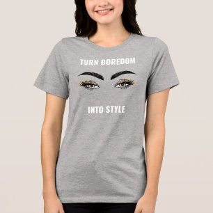"Elevate Your Vibe: Turn Boredom Into Style" cute Tri-Blend Shirt