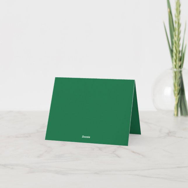 Elevate your Web Design with a Green Background Thank You Card (Back)