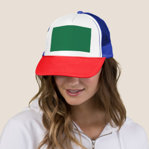 Elevate your Web Design with a Green Background Trucker Hat