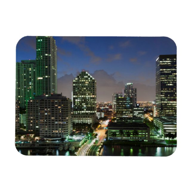 Elevated city skyline magnet (Horizontal)