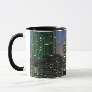 Elevated city skyline mug
