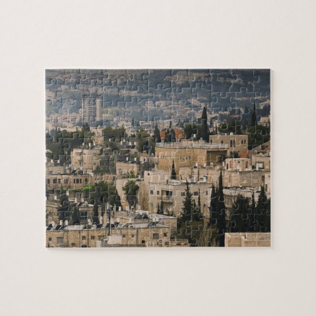 Elevated city view from Jerusalem YMCA tower Jigsaw Puzzle (Horizontal)