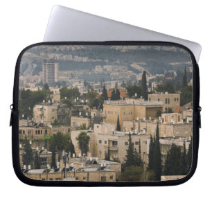 Elevated city view from Jerusalem YMCA tower Laptop Sleeve