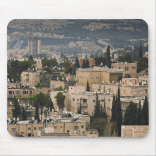 Elevated city view from Jerusalem YMCA tower Mouse Pad