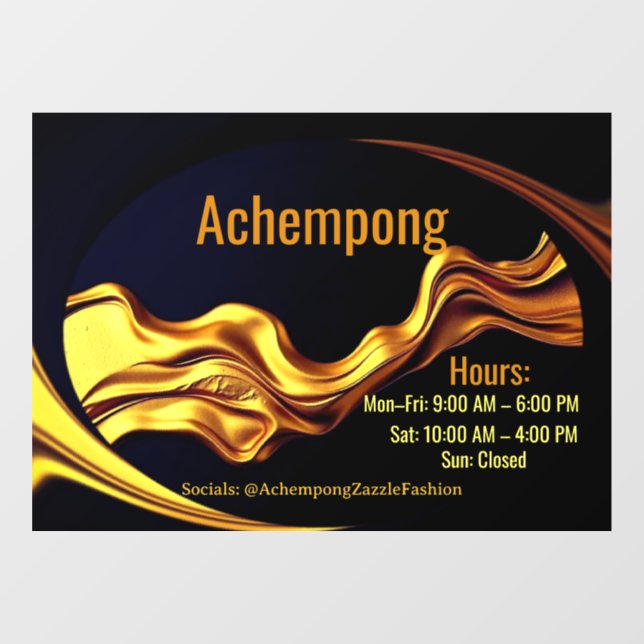 Elevated Elegance: Achempong Luxury Gold Wave Wind (Sheet)