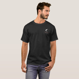 Elevated Elegance - Minimalist Bird Flight Black T-Shirt