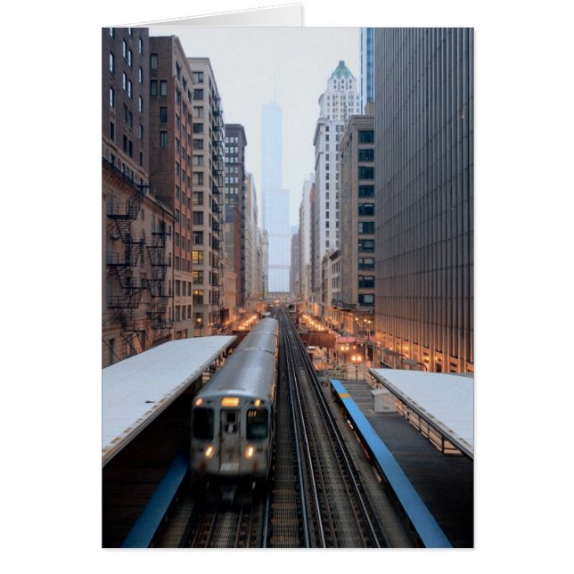 Elevated rail in downtown Chicago over Wabash (Front)