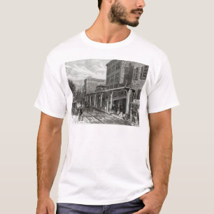 Elevated Railway in Greenwich Street, New York T-Shirt