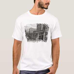 Elevated Railway in Greenwich Street, New York T-Shirt