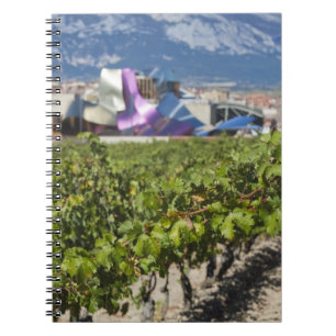 Elevated town view and Hotel Marques de Riscal Notebook