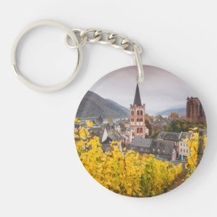Elevated Town View Germany Key Ring