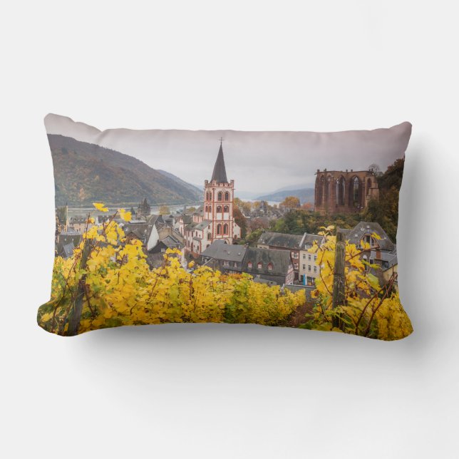 Elevated Town View | Germany Lumbar Cushion (Front)