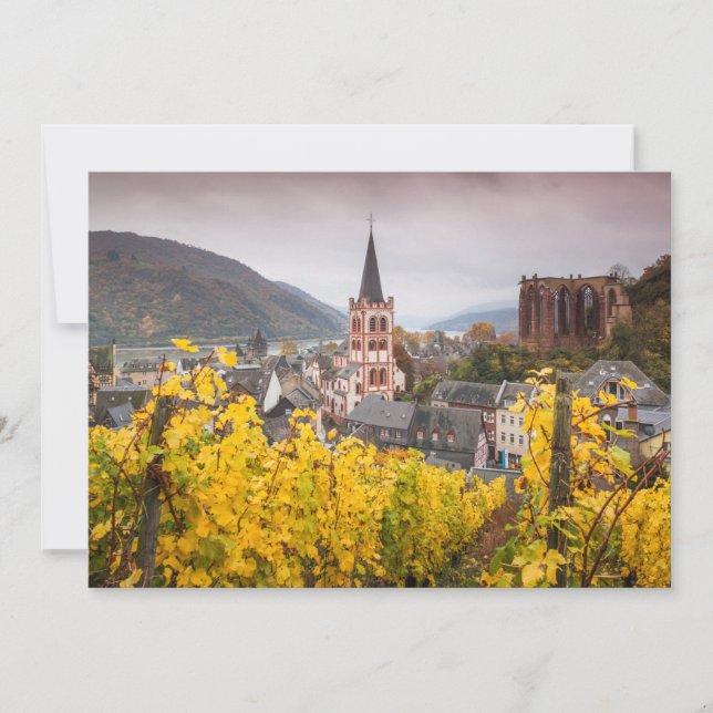 Elevated Town View | Germany Thank You Card (Front)