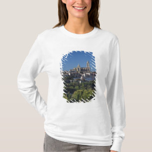 Elevated town view with the Segovia Cathedral T-Shirt