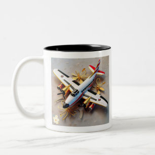 "Elevated Travel" Two-Tone Coffee Mug