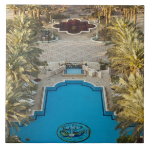 Elevated view Herods Palace Hotel swimming pool Tile