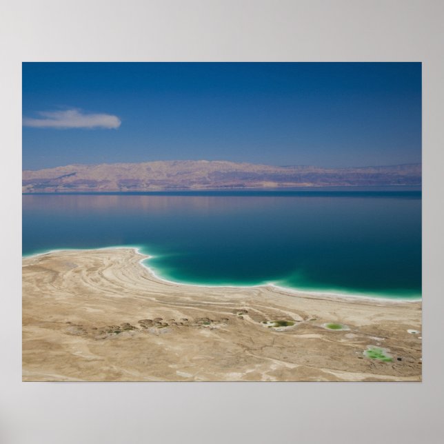 Elevated view of the Dead Sea Poster (Front)