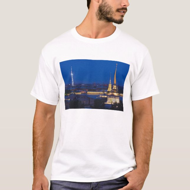 Elevated view of the Television Tower T-Shirt (Front)