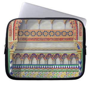 Elevation of an alcove in the Pateo del Agua, Alha Laptop Sleeve