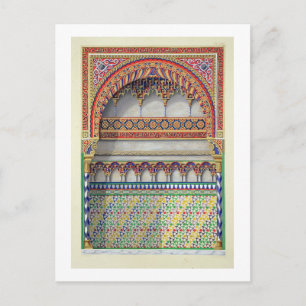 Elevation of an alcove in the Pateo del Agua, Alha Postcard
