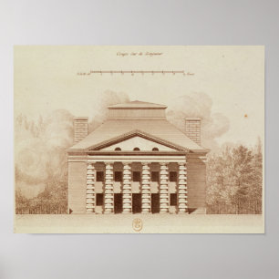 Elevation of house of director of the salt poster