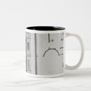 Elevation of the British Coffee House Two-Tone Coffee Mug