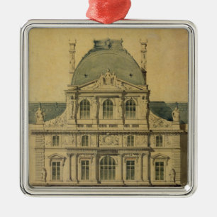 Elevation of the Pavillon de l'Horloge Metal Tree Decoration