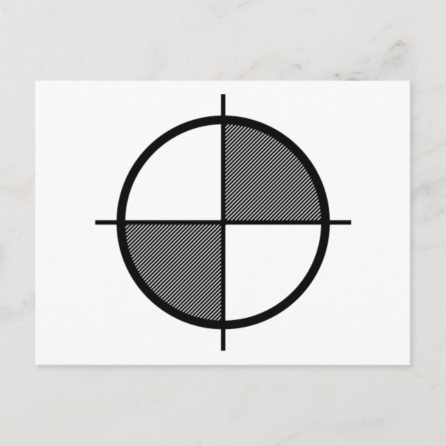 Elevation Symbol Postcard (dark) (Front)