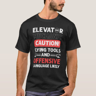 Elevator Assembler Elevator Mechanic Elevators T-Shirt