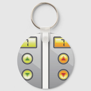 Elevator Buttons Key Ring
