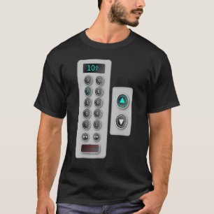 Elevator Buttons Mechanic Closure Elevator 1 T-Shirt