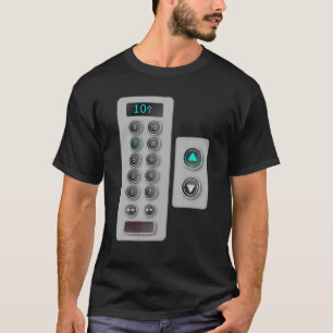 Elevator Buttons Mechanic Closure Elevator Lover T-Shirt
