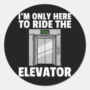 Elevator Buttons Mechanic Technician Classic Round Sticker