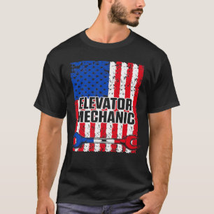 Elevator Mechanic Maintenance Life Instructing Tec T-Shirt