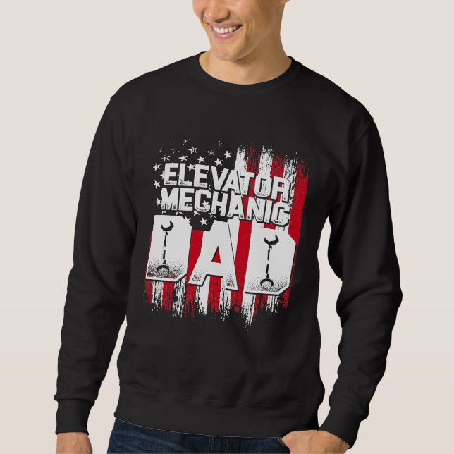 Elevator Mechanic Maintenance Life Learned Technic Sweatshirt (Front)