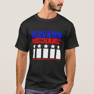 Elevator Mechanic Maintenance Life Succeeds Techni T-Shirt