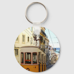Elevator of the Pipe, Lisbon, Portugal Key Ring