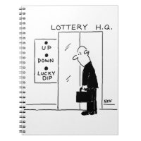 Elevator or Lift in a Lottery Headquarters Cartoon