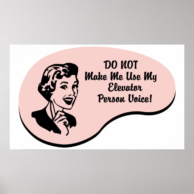 Elevator Person Voice Poster (Front)