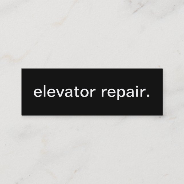 Elevator Repair Business Card (Front)
